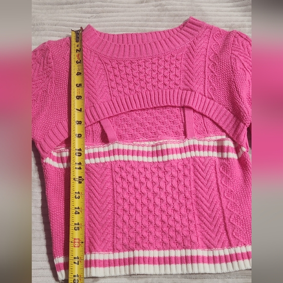 Stiple cable knit 2 in 1 sweater - Picture 3 of 6